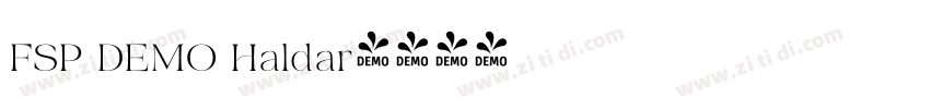 FSP DEMO Haldar字体转换 FSP DEMO Haldar字体转换